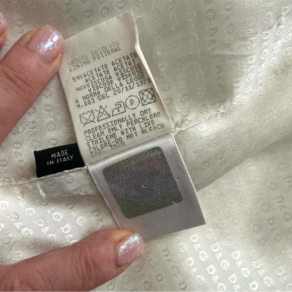 DOLCE & GABBANA D&G mid-length jacket, made in Italy, size 32/46 - Picture 10 of 15